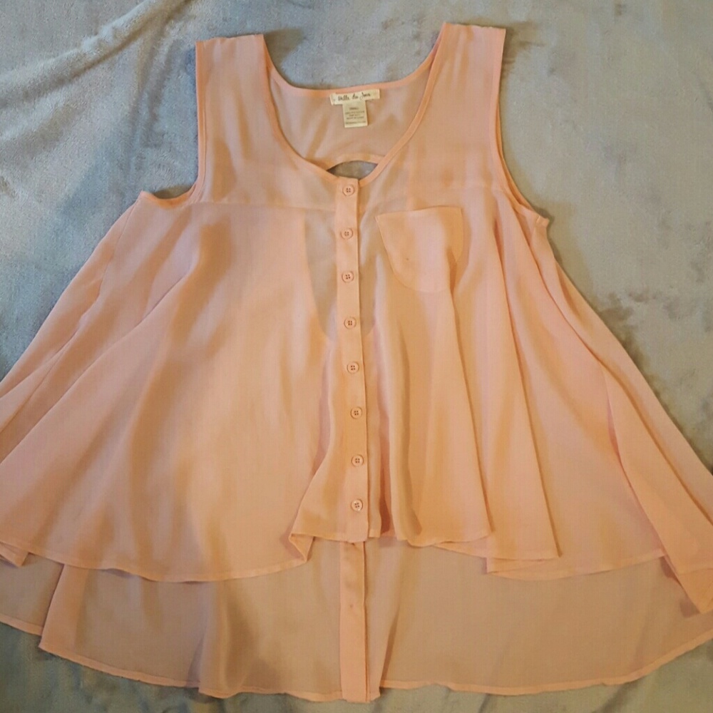 Flowy pink blouse